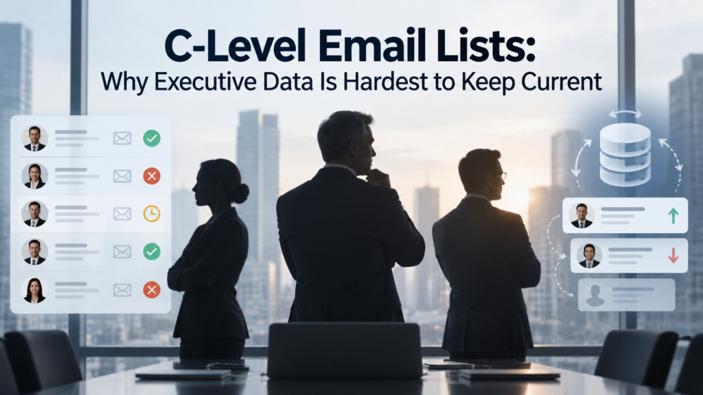 C-Level Email Lists Why Executive Data Is Hardest to Keep Current