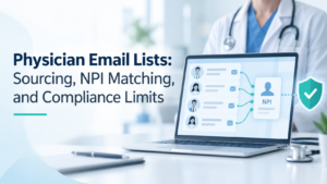 Physician Email Lists Sourcing, NPI Matching, and Compliance Limits
