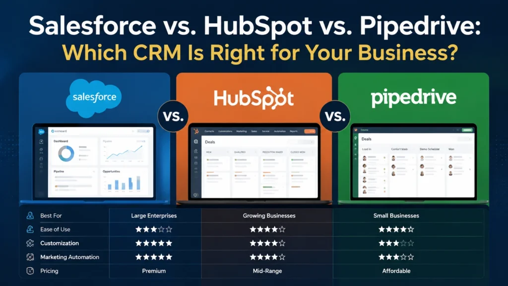 Salesforce vs. HubSpot vs. Pipedrive_ Which CRM Is Right for Your Business_