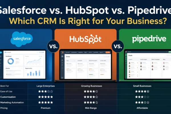Salesforce vs. HubSpot vs. Pipedrive: Which CRM Is Right for Your Business?