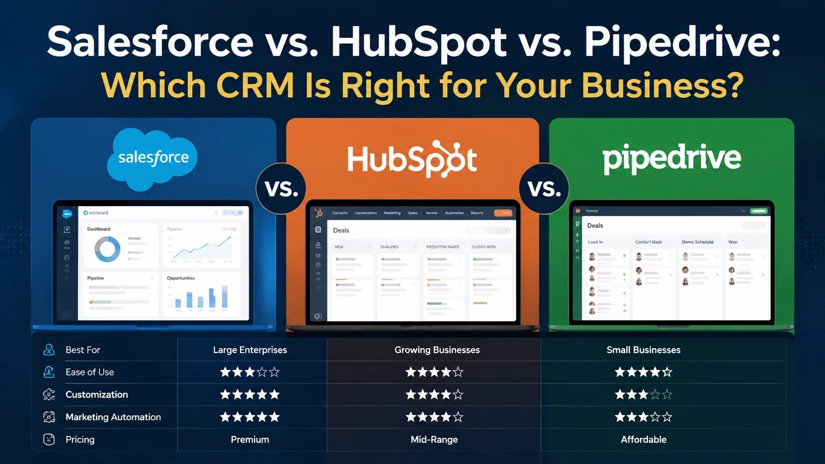 Salesforce vs. HubSpot vs. Pipedrive_ Which CRM Is Right for Your Business_
