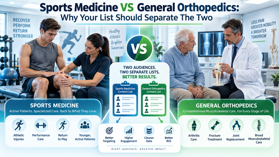 Sports Medicine vs. General Orthopedics Why Your List Should Separate the Two