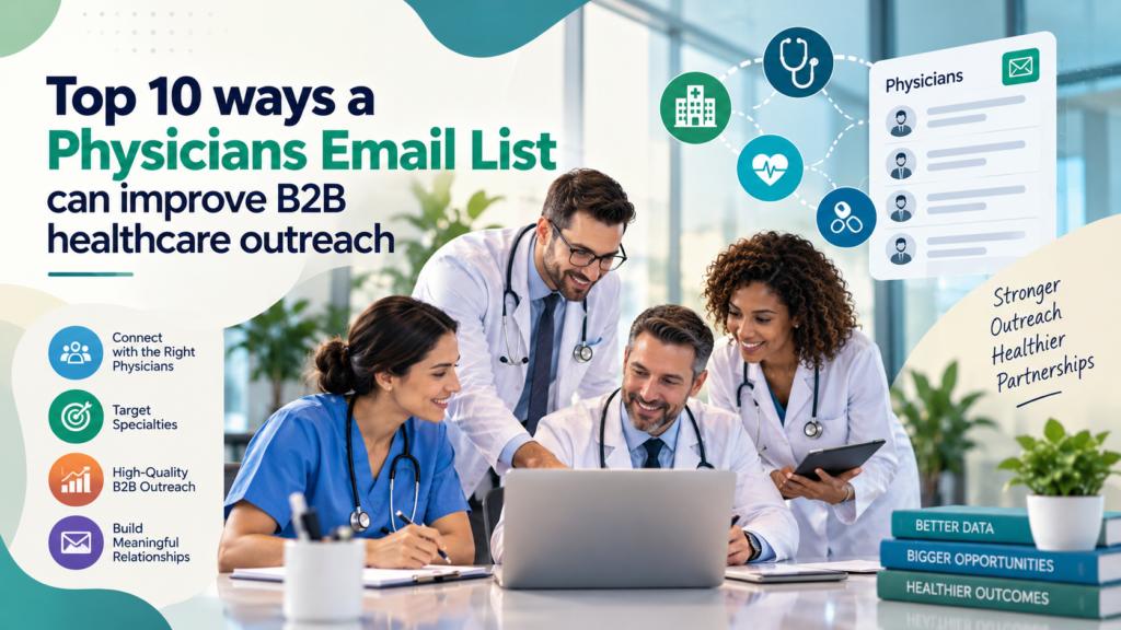 Physicians Email List for B2B Healthcare Outreach
