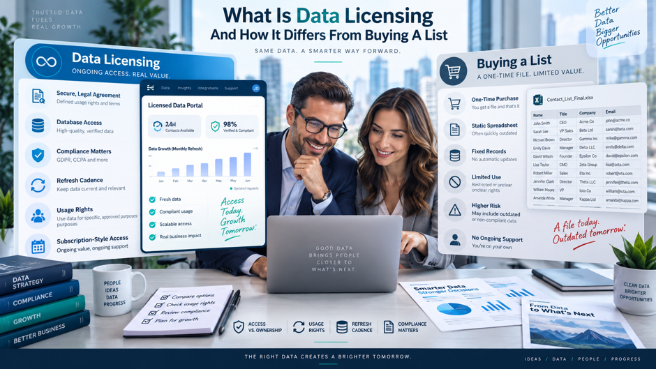 What Is Data Licensing and How It Differs From Buying a List
