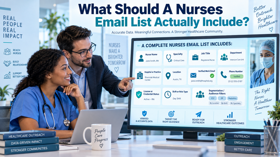 What should A Nurses Email List Actually Include