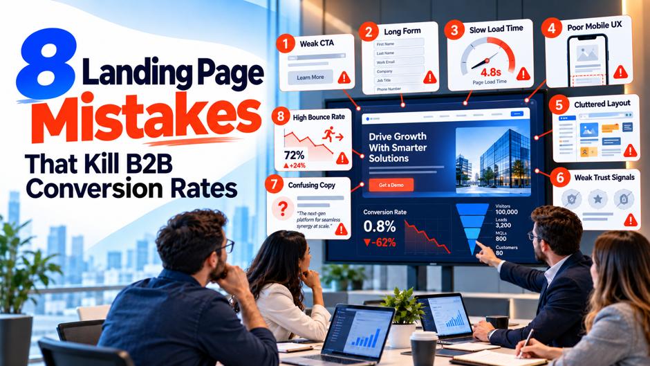 8 Landing Page Mistakes That Kill B2B Conversion Rates
