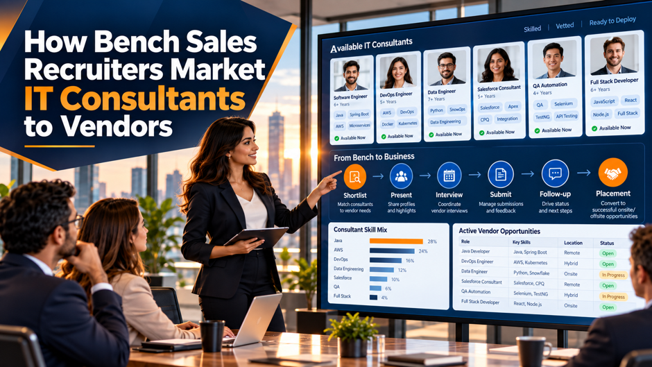 How Bench Sales Recruiters Market IT Consultants to Vendors